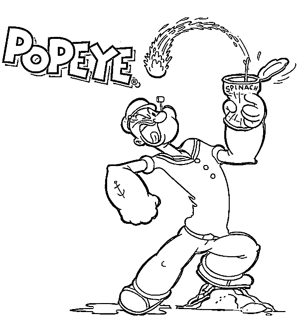 48 Free Printable Popeye Coloring Pages