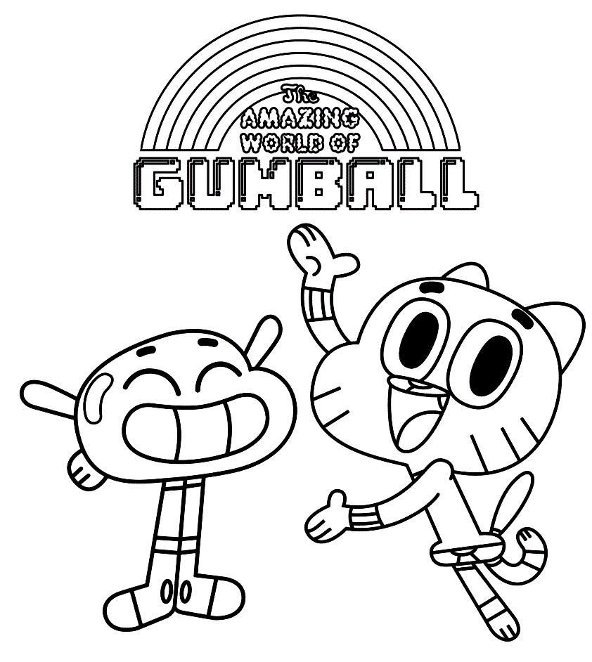 Amazing World of Gumball Coloring Page