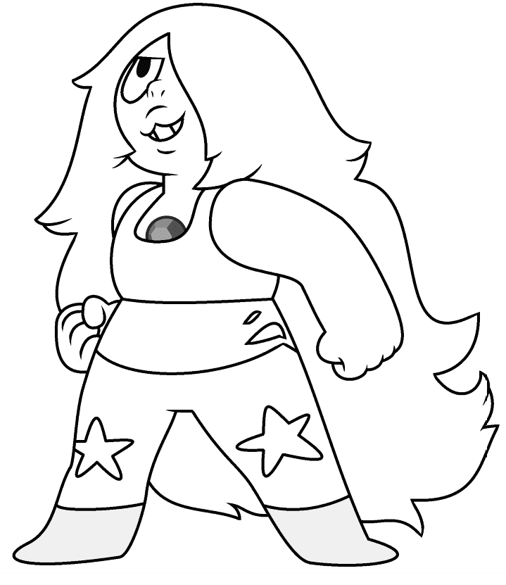 Amethyst – Steven Universe Coloring Page