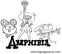 Amphibia Coloring Page