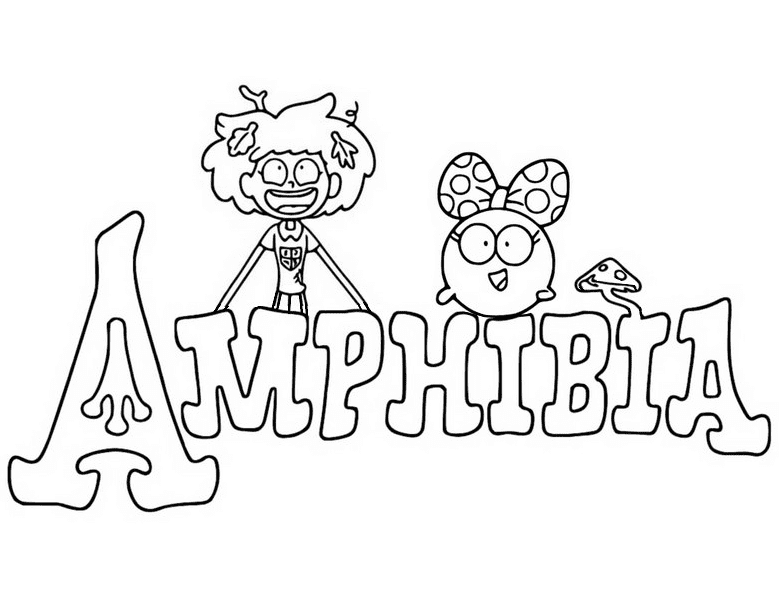Amphibia Coloring Page