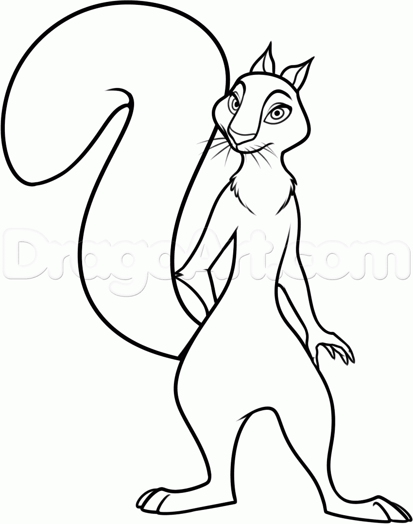 Andie – The Nut Job Coloring Page