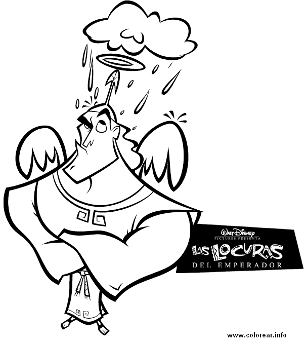 Angel Kronk Coloring Page