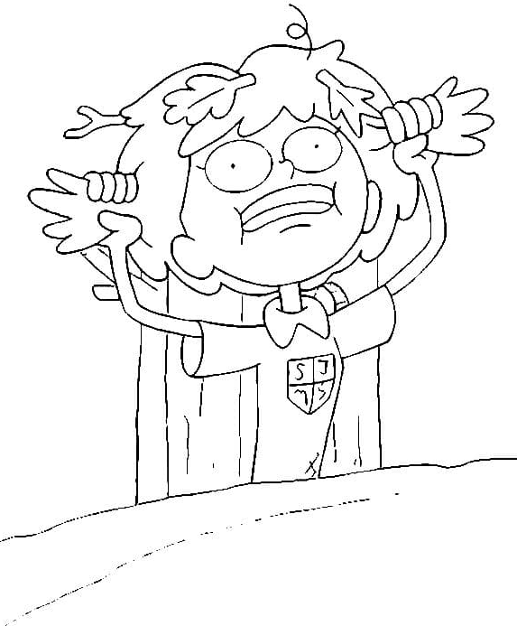 Angry Anne Coloring Page