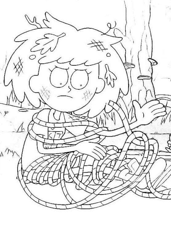 Anne is Trapped Coloring Page