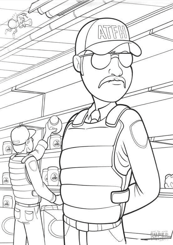Aqua Teen Hunger Force Coloring Page