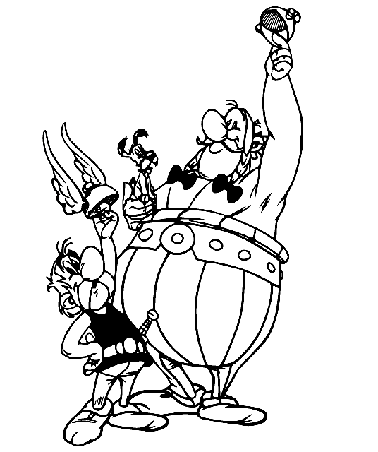 Asterix 和 Obelix 以及来自 Asterix 的 Dogmatix