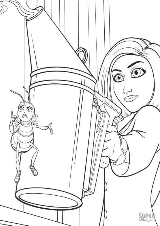 Attacking Vanessa Coloring Page