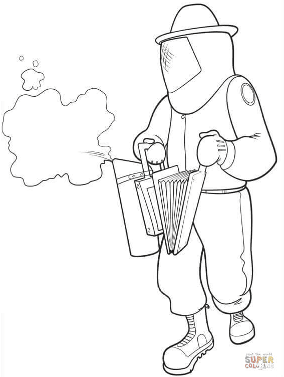 Bad Smell For Bees Coloring Page