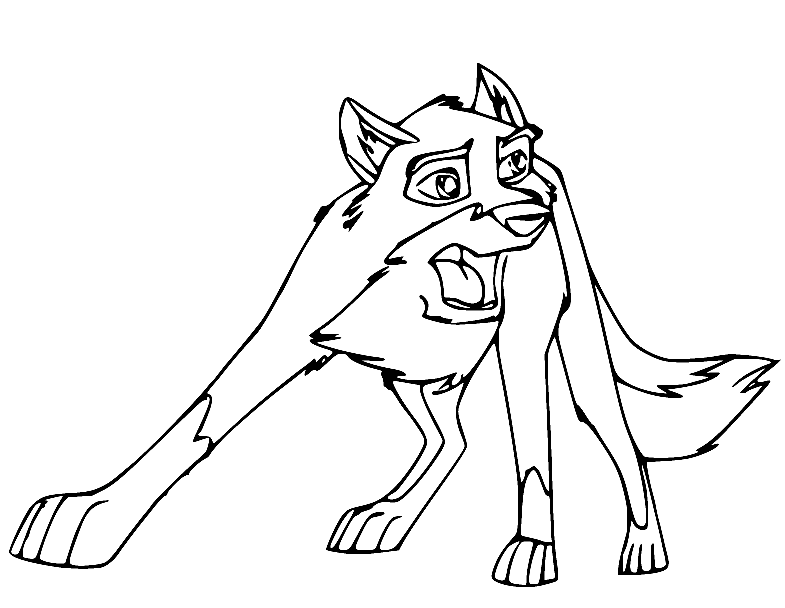 Balto Barking Coloring Pages