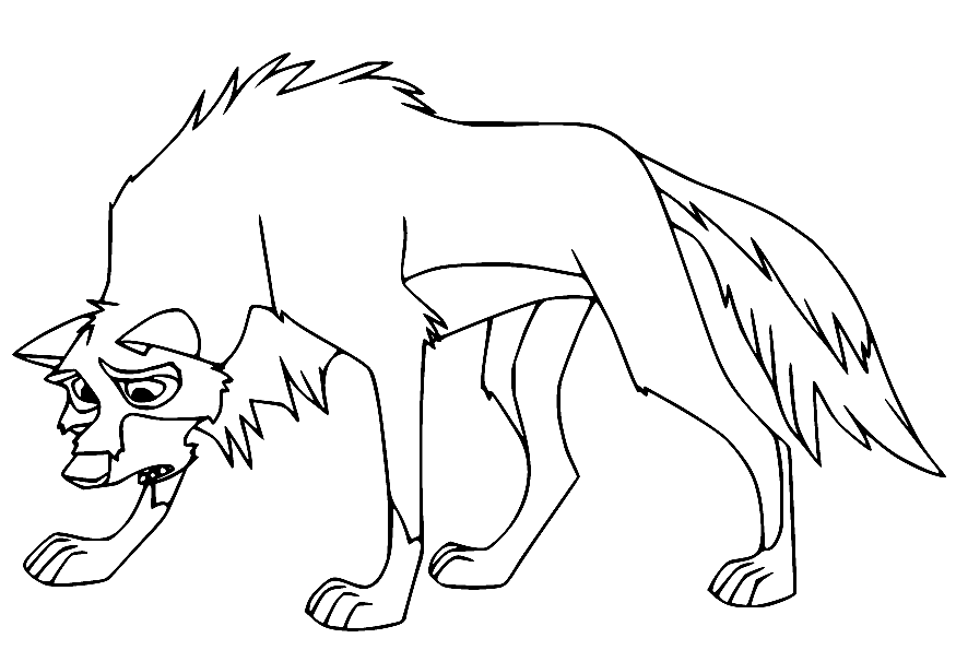 Balto Finding Something Coloring Page