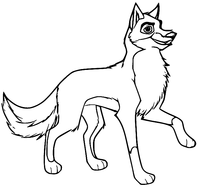 Balto Walking Coloring Pages