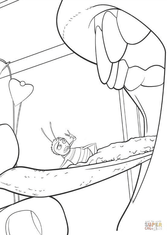Barry In The Mouth Coloring Page