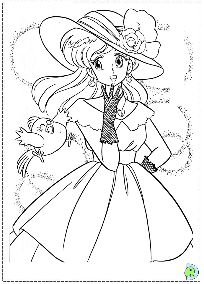Beautiful Momo with Pipil Coloring Page