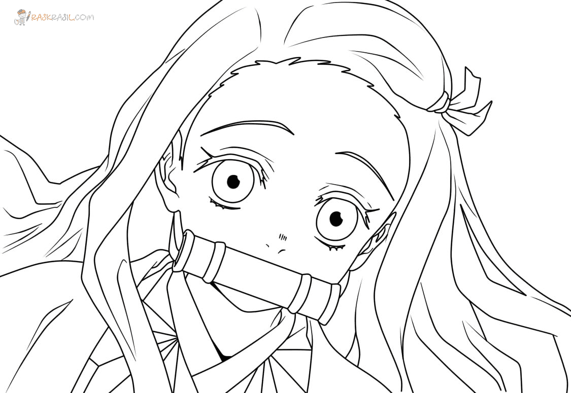 Nezuko de Demon Slayer para colorir