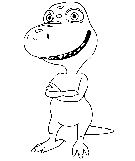 Buddy Tyrannosaurus Coloring Pages