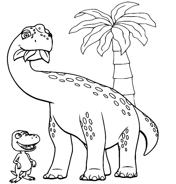 Buddy and Arnie Coloring Page