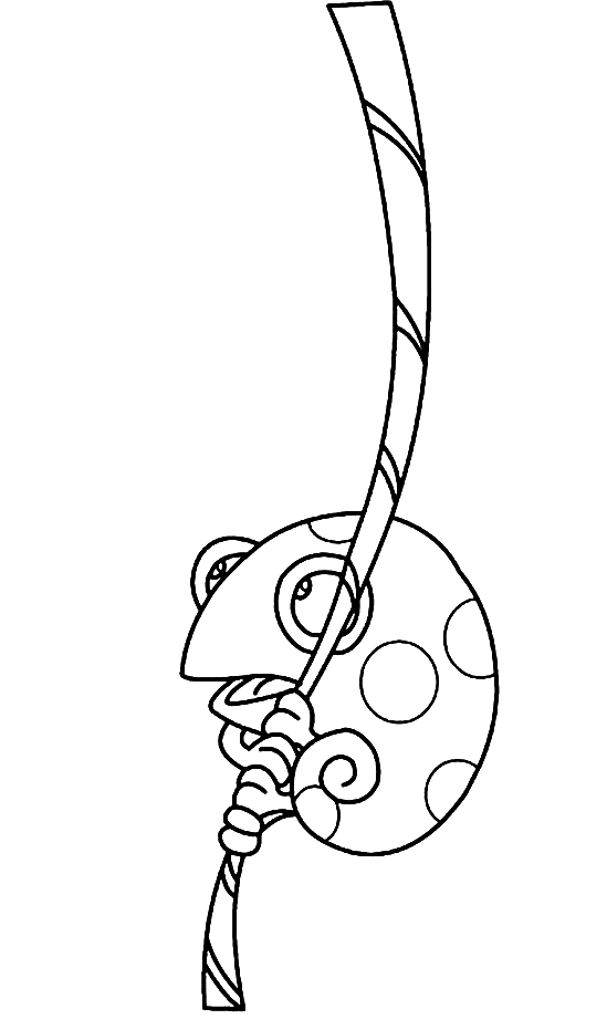 Casper the Chameleon Coloring Pages