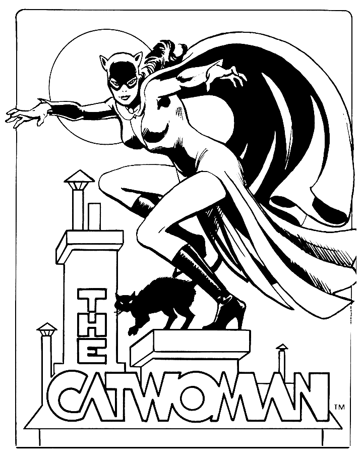 Catwoman kostenlos zum Ausdrucken von Catwoman