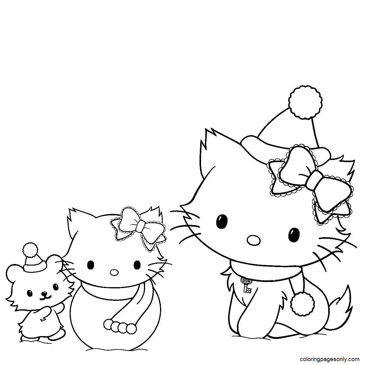 Charmmy Kitty with Sugar and Snowman from Charmmy Kitty