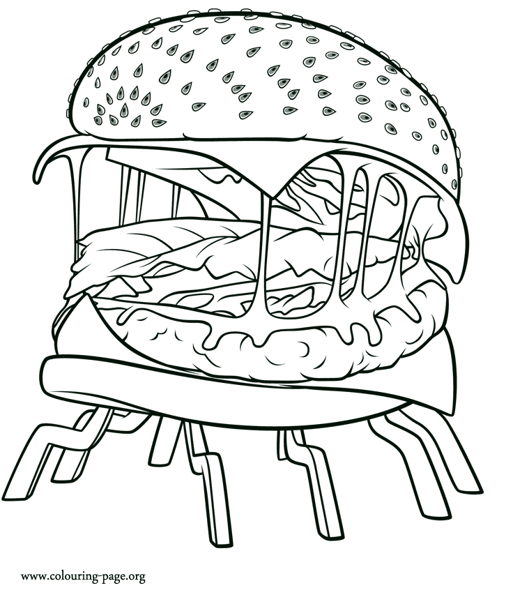 Cheespider Coloring Page