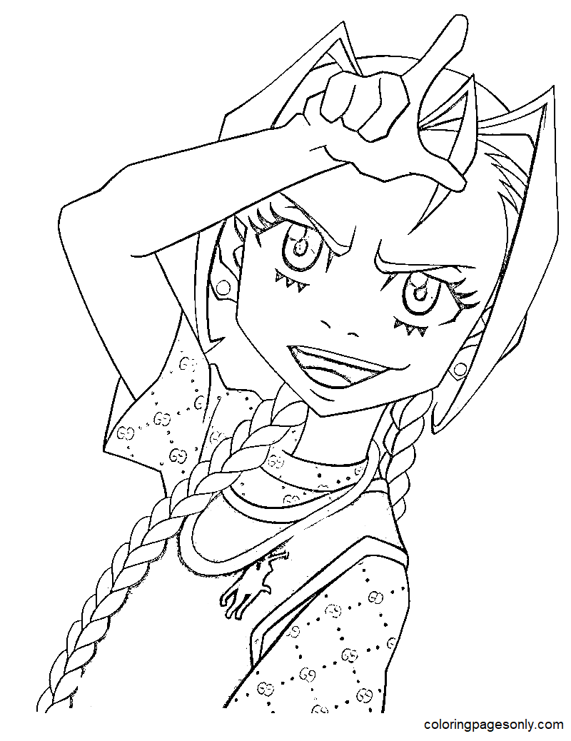 Cindy McPhearson – The Boondocks Coloring Page