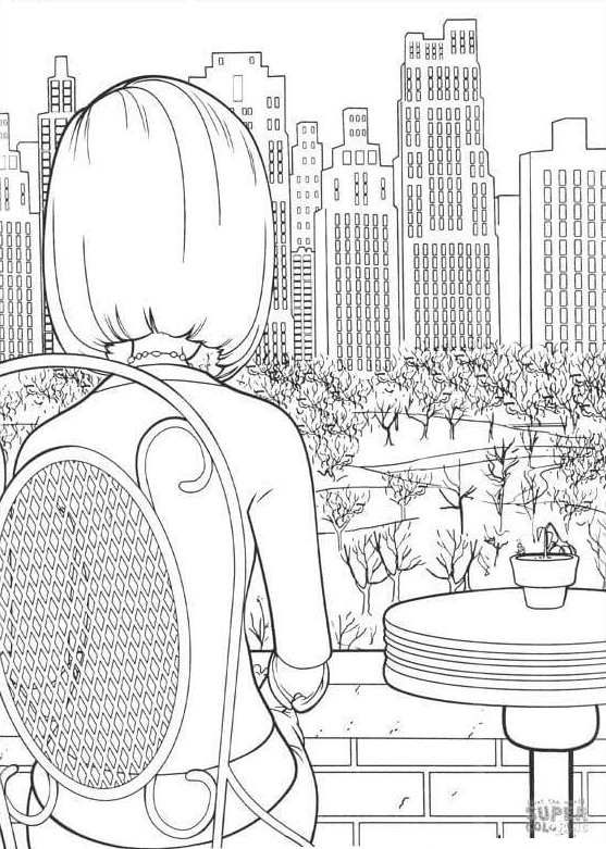 City View Coloring Page