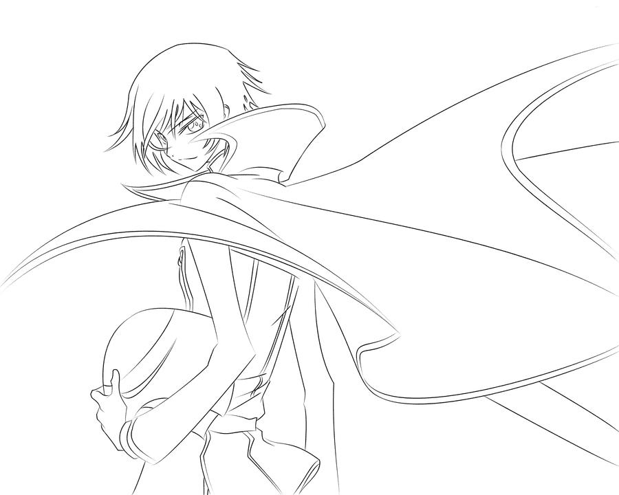 Code Geass – Lelouch Coloring Page
