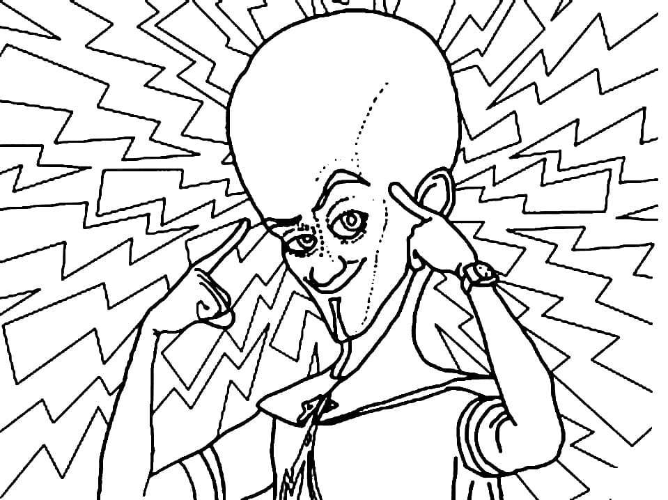 Cool Megamind Coloring Page