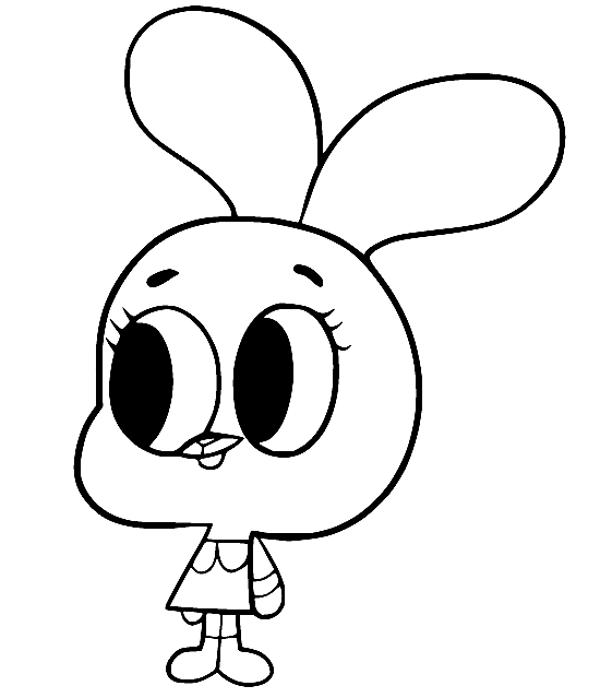 Cute Anais Watterson Coloring Page