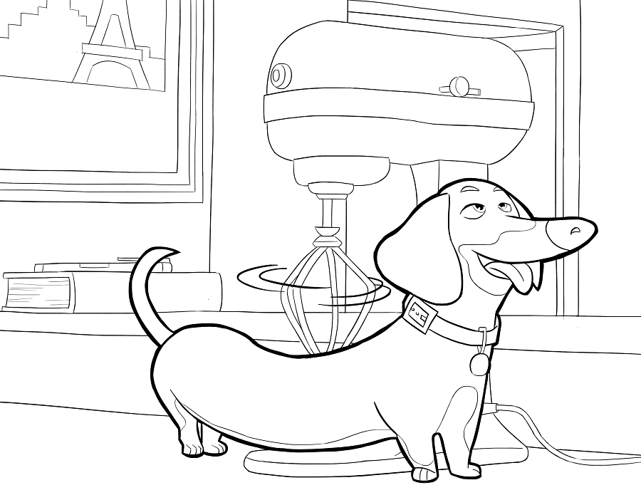 Cute Buddy Coloring Page