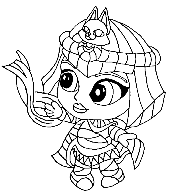Cute Cleo Graves Coloring Pages