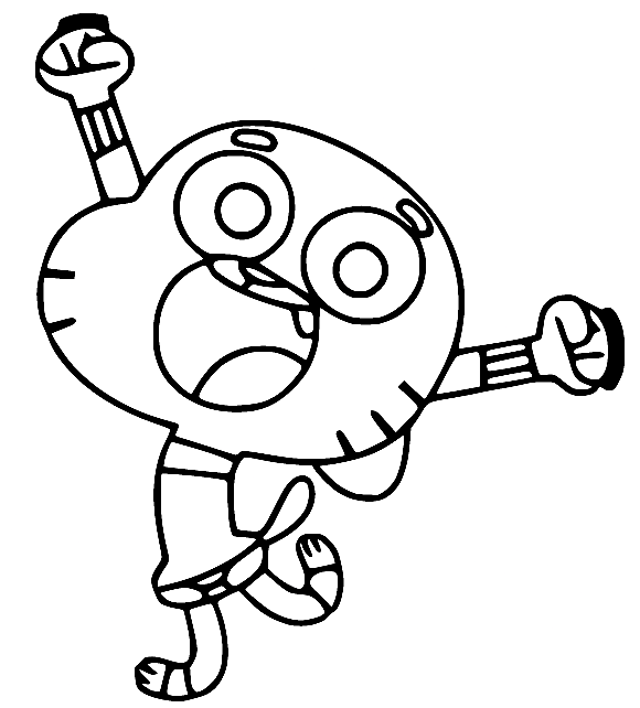Cute Gumball Coloring Pages