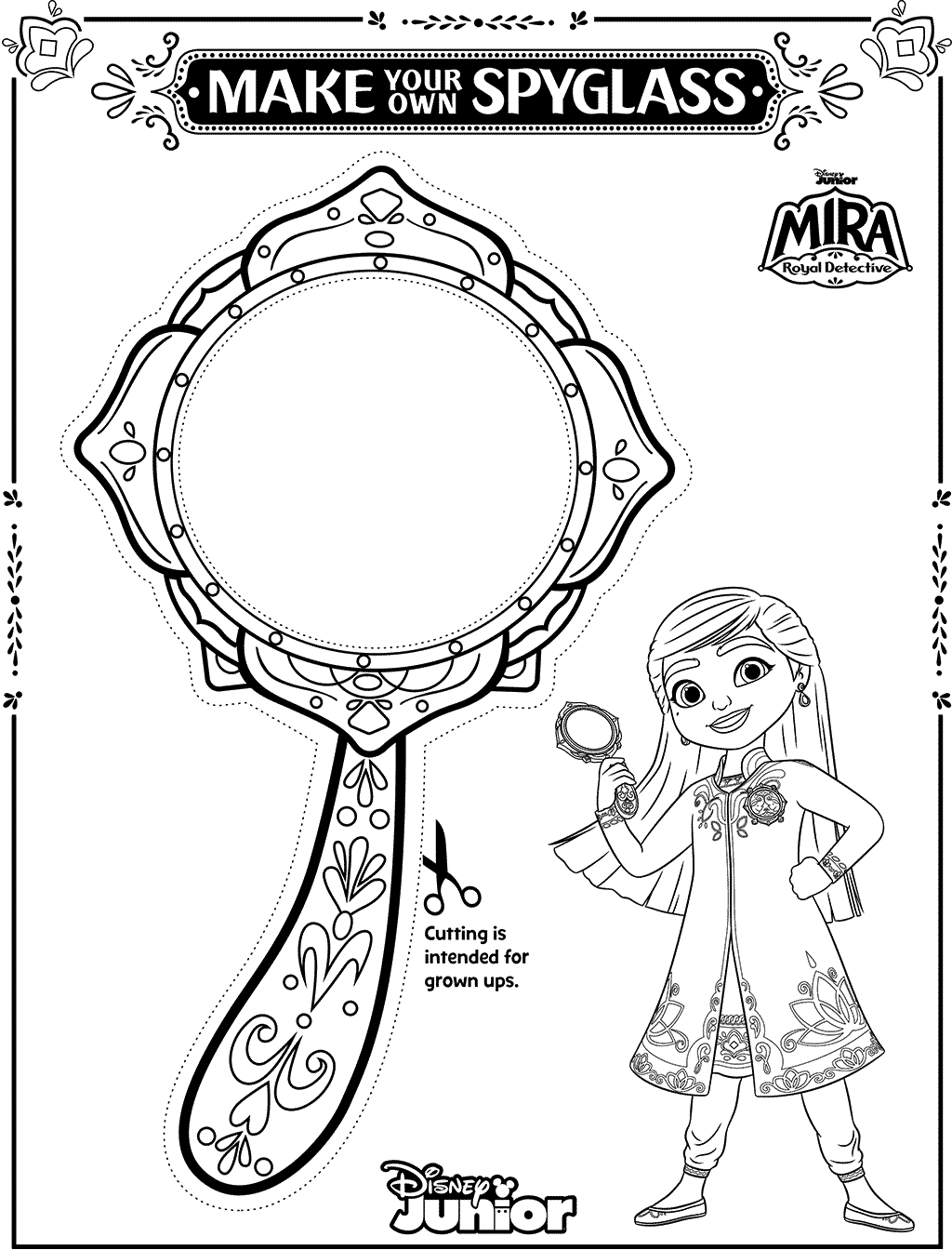 Cute Mira Coloring Page