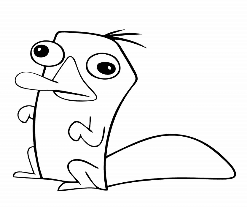 Perry The Platypus Coloring Pages