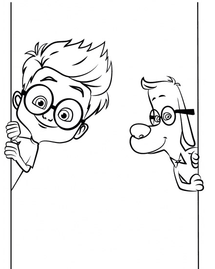 Cute Sherman and Peabody Coloring Pages