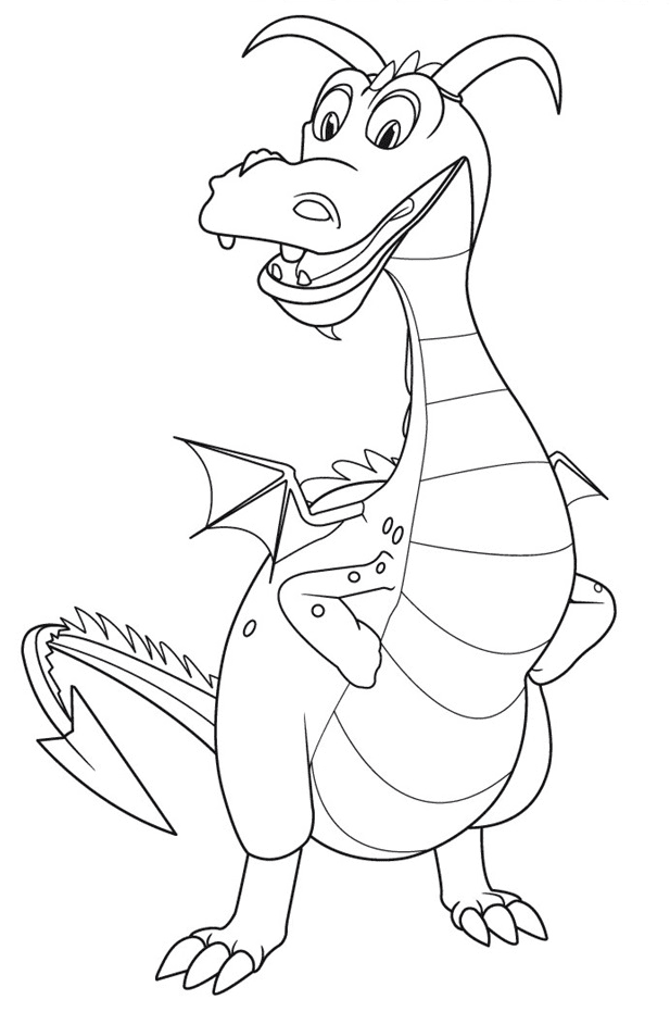 Cute Sparkie Coloring Page