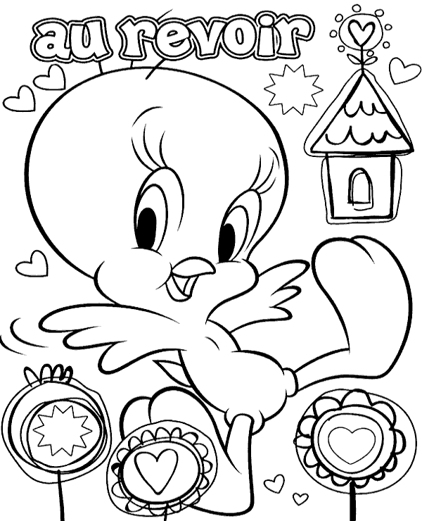 Cute Tweety Coloring Pages
