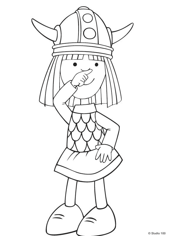 Cute Wickie Coloring Page