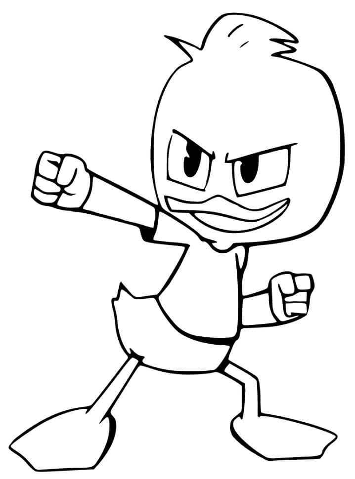 Dewey Duck Coloring Pages