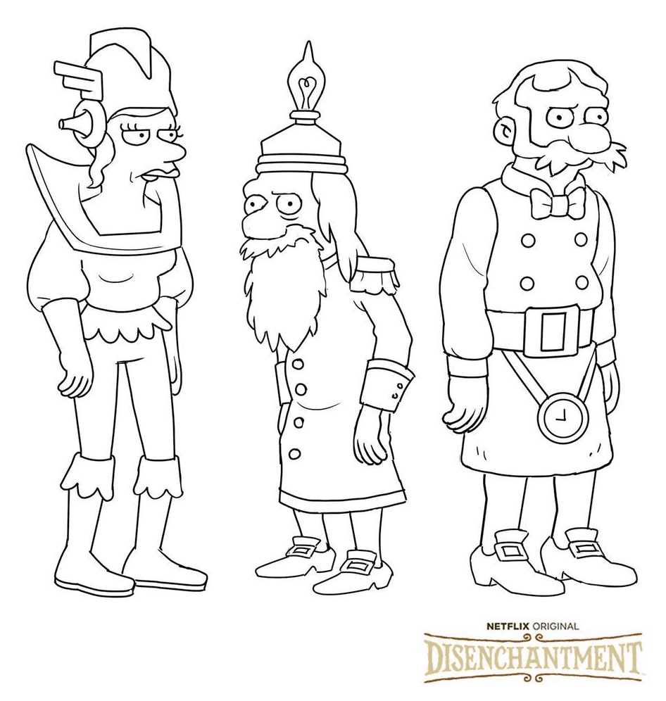 Disenchantment Free Coloring Page