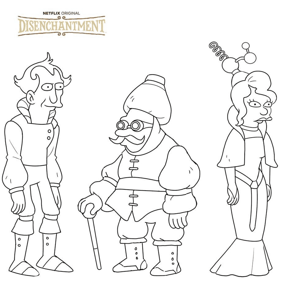 Disenchantment Printable Coloring Pages