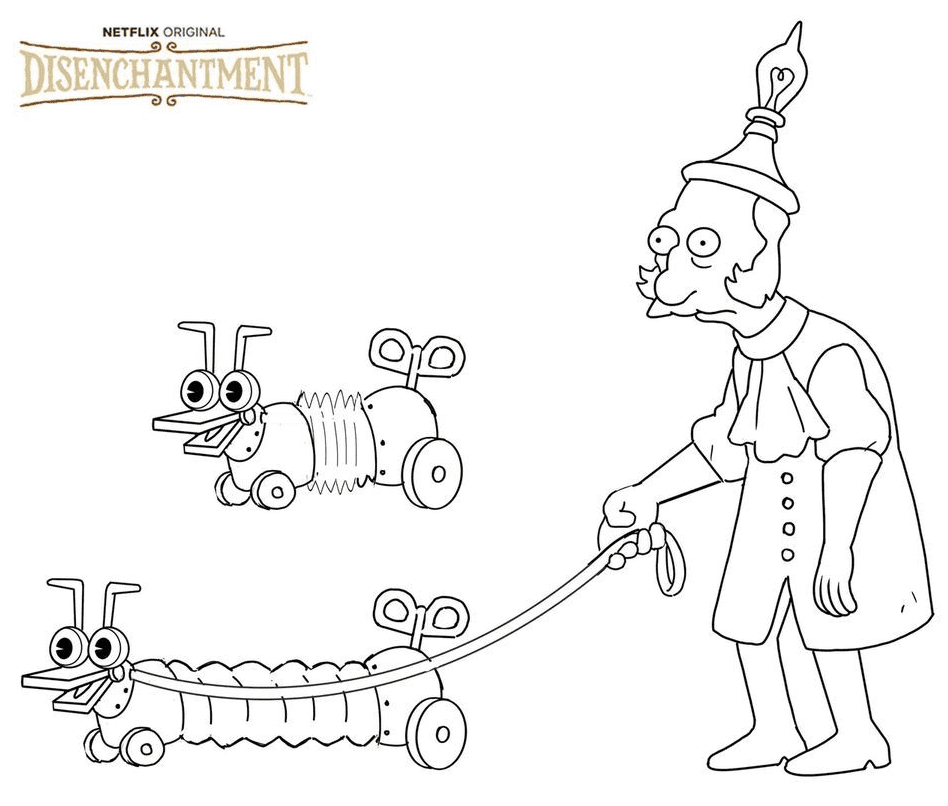 Disenchantment to Print Coloring Page