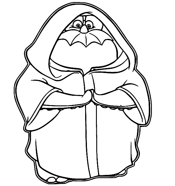 Don Carlton in the Cloak Coloring Page
