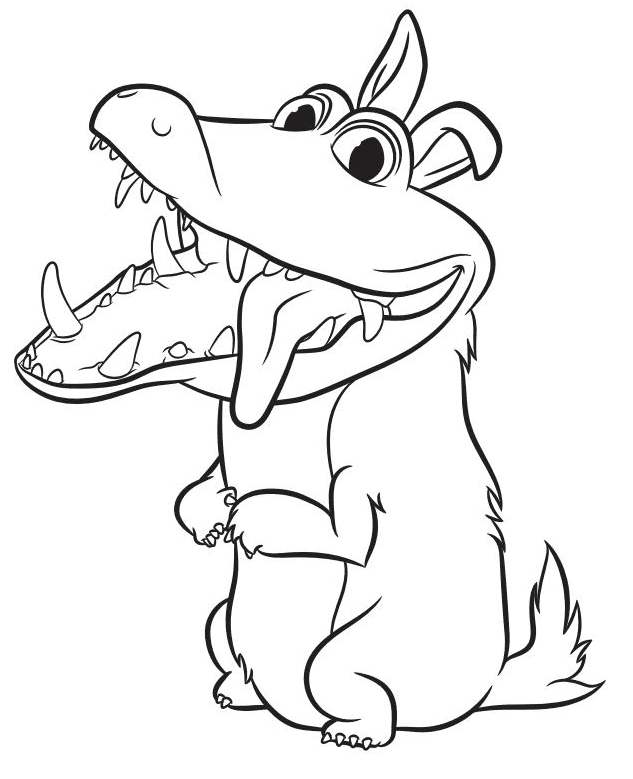 Douglas – The Croods Coloring Page