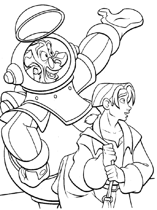 Dr. Doppler and Jim Coloring Page
