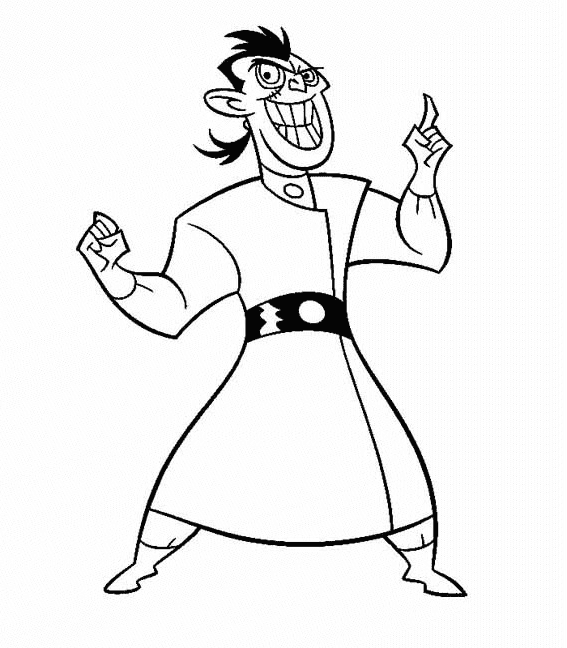 Dr. Drakken from Kim Possible Coloring Page