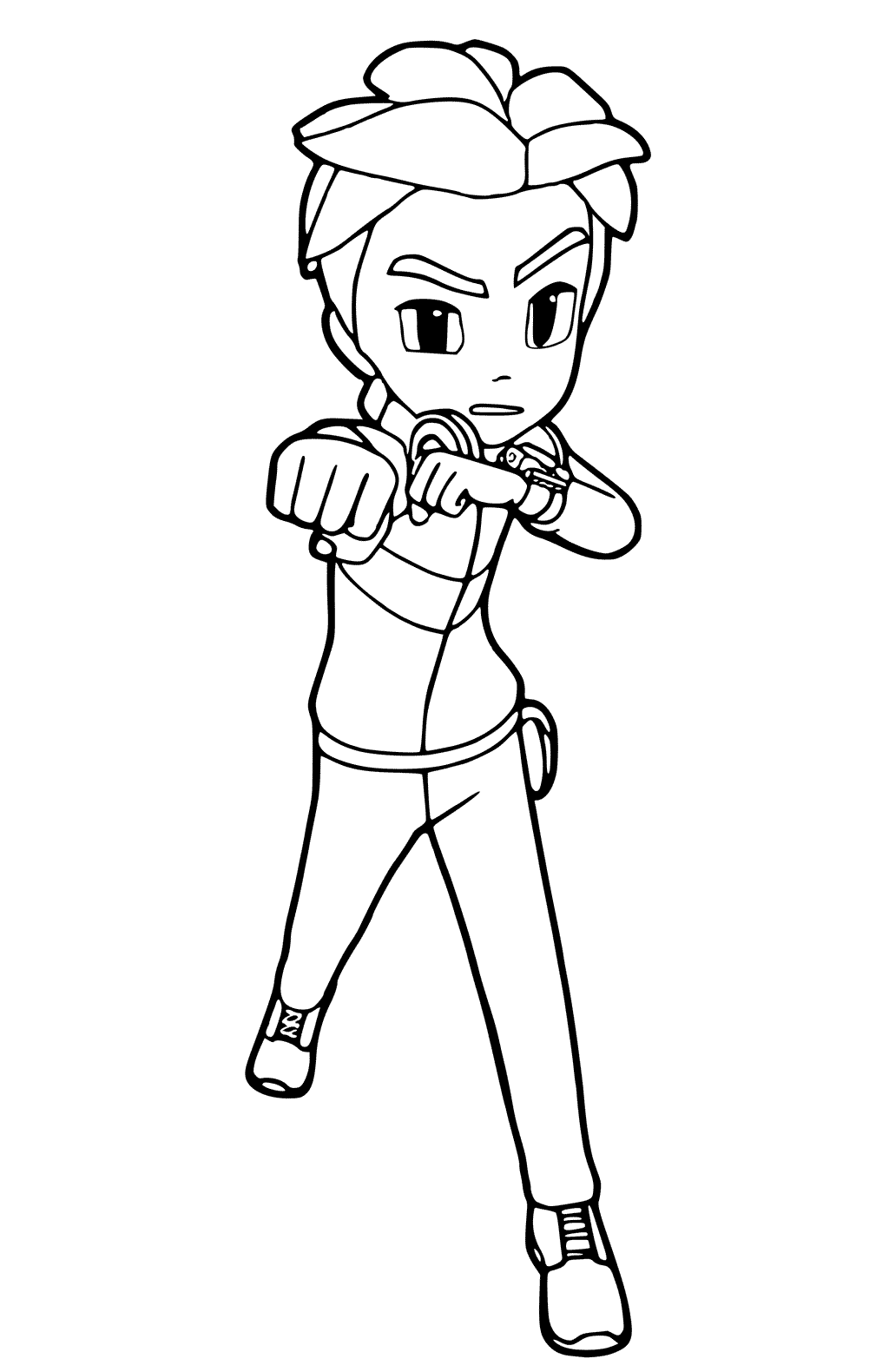 Dylan from Tobot Coloring Page