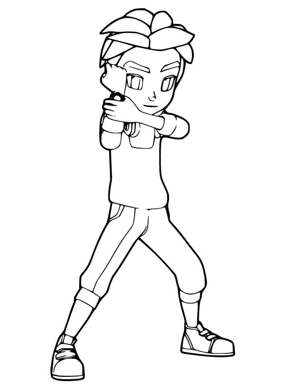 Dylan in Tobot Coloring Page