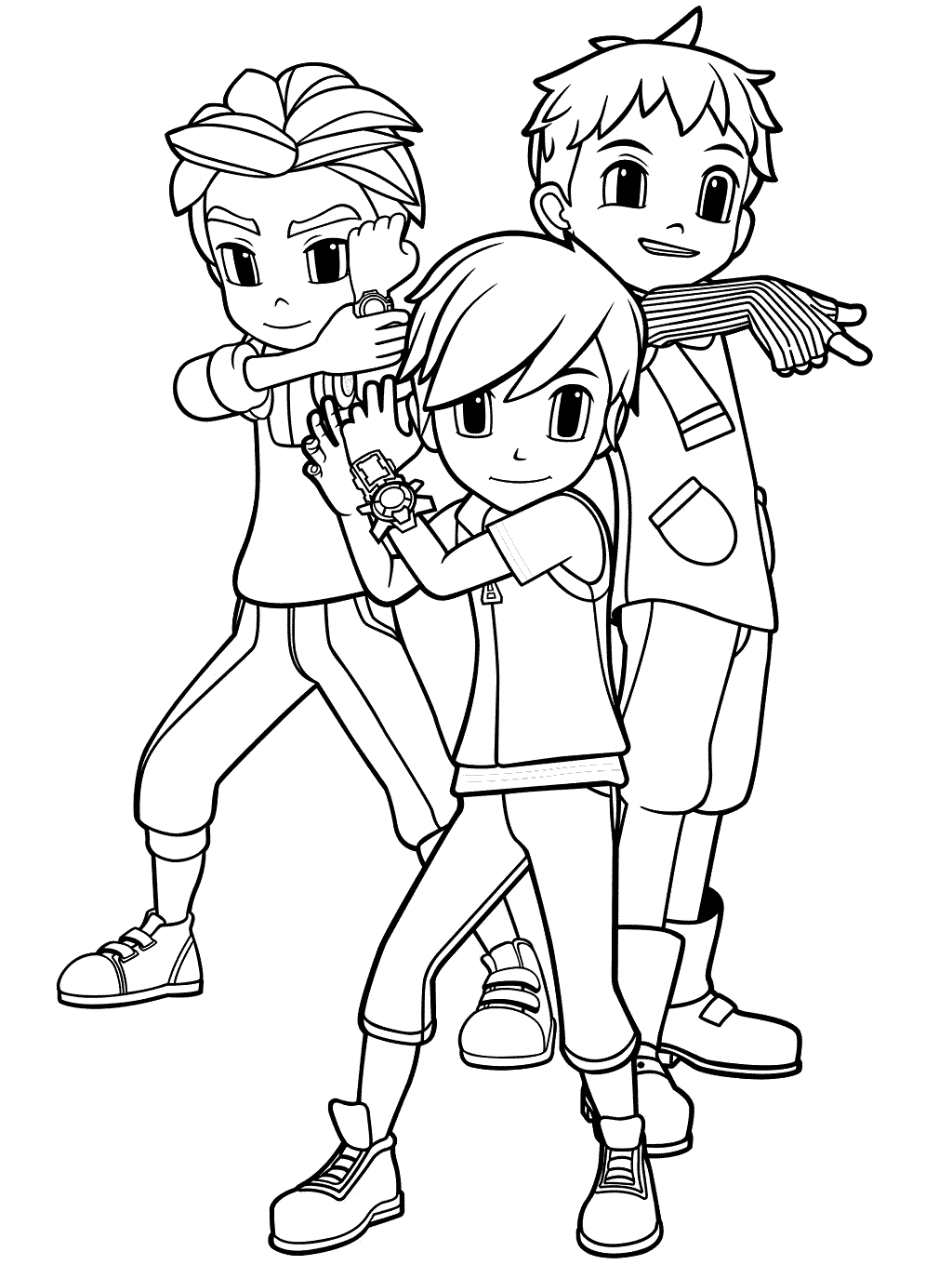 Dylan with Ryan and Kory Coloring Pages